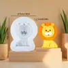 Formas de Animales del Bosque de Dibujos Animados Elefante Jirafa Conejo Ardilla León Decoración para Hornear Pasteles Molde de Silicona
