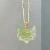 Cara de Zorro CicatrizadaCollar Colgante Trenzado de Zorro Estilo Chino Nuevo 2025 Nuevo Diseño de Estilo Nacional Collar