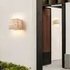 Dormitorio Estilo Japonés Wabi-Sabi Lámpara de Pared de Travertino Amarillo Lámpara de Pasillo Retro para Bed & Breakfast Lámpara de Pared Creativa Impermeable para el Hogar