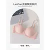 Comércio Exterior Transfronteiriço Mais Vendido Roupa Íntima Xadrez para Meninas, Sutiã Push-Up Sem Fio com Lindo Design nas Costas, Sutiã Ajustável Sem Costura