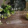 Mesa de Cartas Acrílica para Tarjetas de Asiento Tarjeta Transparente con Logotipo de Arco Adecuada para Aniversario de Boda Evento Tarjeta de Asiento Tarjeta de Escritorio