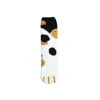 Calcetines Nuevos de Coral Fleece 2026 para Mujer, de Caña Media, Cálidos, con Felpa Adicional, Calcetines para el Suelo para Otoño/Invierno, Ropa para el Hogar, Ropa de Dormir, Calcetines de Patas de Gato