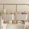 Caja de Almacenamiento para Mesita de Noche de Dormitorio Cesta Colgante para Mesita de Noche Soporte Móvil para Teléfono Colgante sin Taladro para Litera Superior e Inferior Artefacto Bueno para Dormitorio