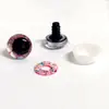 Ojos 3D de Grano Grueso Parpadeantes Pupilas Asimétricas Ojos Torcidos Juguete de Peluche Accesorios de Plástico Ojos 3D Globos Oculares Cristal Brillo
