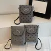 Bolso Bandolera de Diseño Único con Lazo y Lunares para Mujer Moda Otoño e Invierno 2025 Bolso de Hombro Pequeño Bolso Simple para el Día a Día y Teléfono Móvil