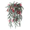 Bestseller de Natal transfronteiriço do fabricante: pinhas verdes artificiais de Natal e árvore de frutas vermelhas para decoração de Natal