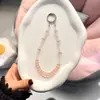 Nova Corrente de Celular de Cogumelo com Dupla Corrente de Cristal, Alça de Celular de Alta Qualidade Estilo Ins, Pingente Versátil para Bolsas Femininas