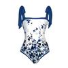 Traje de baño de una pieza retro de Amazon, para vacaciones en la playa, con efecto adelgazante, para cubrir el vientre y aguas termales, de estilo conservador, para Europa y América, 2023