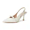 Zapatos de Tacón Alto Estilo Francés Versión Piel de Vaca para Mujer Modelo Nuevo 2026 Punta Fina Tacón de Aguja Correa Única Sandalias Elegantes Cerradas en la Punta sin Espalda para Mujer