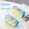 Yuanqi três irmãos on-line popular frutas multi-camada mousse bolo caixa de embalagem pode dividir a caixa de embalagem de sobremesa de três grades