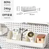 Ganchos en L Universales de 6 mm con Distancia de 16 Agujeros para Accesorios de Tablero Perforado, Cajas de Almacenamiento, Estantes Metálicos, Cajas Cuadradas y Soportes para Teléfono