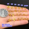 Plata de Ley S925 Chapada en Oro Onda de Agua Nube Auspiciosa Separador Anillo Cerrado Juguete de Cristal Cuerda Trenzada para Mano Collar Accesorios DIY