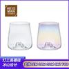 Taza de Mousse Iceberg de Vidrio de Borosilicato Alto Taza Volcán de Alta Temperatura Taza de Agua Transparente para el Hogar Color de Galvanoplastia Spray Personalización