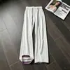Pantalones de parche estilo americano de secado rápido para hombre, diseño de verano, corte holgado, pantalones rectos con bloques de color, pantalones casuales de alta gama para parejas