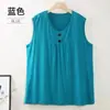 Chaleco de Modal para Mujeres de Mediana Edad y Mayores, Tallas Grandes, Delgado, Top Suelto sin Mangas de Verano, Sudadera para Mamá
