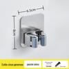 Suporte para Mop de Banheiro Aço Inoxidável Gancho Sem Furo Armazenamento de Vassoura Rack Fixo Montado na Parede