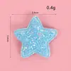 Fofo fresco desenho animado glitter estrela de cinco pontas coração adesivos de tecido acessórios presilha infantil corda de cabelo acessórios decorativos para roupas