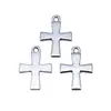 19x13mm 1g Plata Antigua Material para Manualidades Venta Caliente Venta Directa de Fábrica Colgante de Cruz
