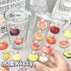 Pegatinas de Transferencia de Frutas y Hello Kitty Transparentes e Impermeables Pegatinas Adhesivas Creativas para Cuaderno