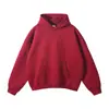 Nueva colección de otoño e invierno para hombre y mujer: Sudaderas y sudaderas con capucha de corte holgado, forradas de forro polar, modernas, con hombros caídos, de color liso, disponibles en stock para venta al por mayor y uso casual.