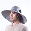 Sombrero de Cubo Transpirable para Protección Solar al Aire Libre con Ala Grande de 15 cm, Sombrero de Ala Grande para Sombrear y Proteger del Sol, Sombrero de Pescador, Secado Rápido, Venta al por Mayor Transfronteriza