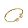 Nuevo Pulsera de Cobre con Baño de Oro Real Todo Fósforo con Diamante para Niñas Estilo Lujo Ligero de Gama Alta Elegante Moda Pulsera Accesorios