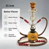 Producto nuevo transfronterizo directo del fabricante, en stock, juego pequeño de cachimba árabe, shisha barato nuevo de doble tubo