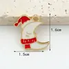 Serie Navideña Transfronteriza Accesorios para Joyería DIY Caja de Regalo Luna Joyería DIY Hecha a Mano Accesorios para Joyería DIY Esmaltados