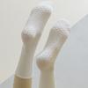 Meias de ioga meias infantis meias de cano médio primavera e outono fitness dança pilates profissional antiderrapante esportes meias femininas de chão em nome do cabelo
