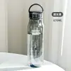 Vaso de Plástico Transparente de Aspecto Elevado, Resistente a Altas Temperaturas, Vaso Deportivo Portátil, Gran Capacidad, Vaso para Beber Directamente con Asa, para Hombres y Mujeres, Vaso de Fitness para Exteriores