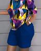 Europa e Estados Unidos novo terno feminino transfronteiriço AliExpress hip-hop street trend estampa moda lazer plus size