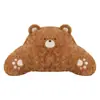 Soporte Lumbar y para Reposacabezas de Coche Lluvia Azul Oso de Peluche Dibujo Animado Lindo Almohada para Cuello de Coche Soporte Lumbar para Asiento del Conductor Principal Herramienta Mágica