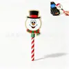 Varinha Mágica de Natal Impressa em 3D, Enfeite Decorativo, Presente de Feriado Transfronteiriço, Design de Boneco de Neve Rena para Árvore de Natal