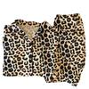 Pijama coreano de leopardo de alta calidad para mujer, primavera, manga larga, moda, dulce y picante, caricatura, cárdigan suelto, ropa de casa, traje al por mayor