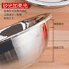 Tazón de Acero Inoxidable Transfronterizo Engrosado para Sopa Tazón Redondo para Ensalada Doméstico Tazón para Batir Huevos para Hornear Cilindro Sazonador Tazón para Sopa