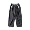 Yidao Vintage Otoño 2026 Nuevo Lanzamiento Pantalones Funcionales para Exteriores Bloque de Color Pierna Curva Pierna Ancha Senderismo Montañismo Sueltos Casuales