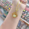 Pingente Cadeado de Jade Hetian com Incrustação de Cobre Gato da Sorte Pingente de Jade Masculino e Feminino Acessórios DIY Fabricante de Transmissão ao Vivo Atacado