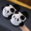 Pantuflas de algodón para niños con diseño de panda, unisex, para uso en interiores y en casa, nuevo estilo 2026, de felpa, otoño/invierno, diseño de caricatura lindo