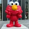 Esculturas grandes de animales de dibujos animados en fibra de vidrio, figuras abstractas y de formas únicas personalizadas, piezas decorativas populares para centros comerciales y paisajes de parques