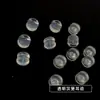 Accesorios para Pendientes DIY Tapones Antideslizantes y Anticaída Color Oro de 18K Galvanizado Conservante de Color Silicona Transparente Tapones y Tachuelas para Orejas de Joyería de Hamburguesa