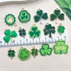 Trevo da Sorte Irlandês Acessórios para Joias DIY Chapéu de Trevo Colar Pingente Chaveiro Pequeno Charme Oktoberfest