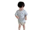 Ropa de Verano para Niños Traje de Pantalón de Manga Corta Delgado para Niños 2025 Nuevo Estilo Coreano Ropa para Niños Ropa de Verano para Bebé