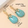 2025 Moda Transfronteriza Simple Personalidad Combinable Aretes Retro Franceses Irregulares Estilo Bohemio Aretes Colgantes