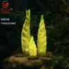 Escultura Moderna Simple Impermeable para Exteriores de Fibra de Vidrio Brotes de Bambú Luminosos Brotes de Bambú de Primavera Luz para Paisajismo Exterior Luz Led para Patio
