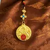 Estilo étnico chinês joia de liga pingente de dragão sólido chaveiro ornamento pendurado acessório de metal decoração atacado
