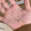 S925 Sterling Silver Bubble Round Diamond Snake Bone Bracelet Light Luxury High-end Sense Exquisite Niche Design Jóias All-match Stacked Vestindo Mulheres