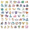 60 Adesivos de Graffiti de Personagens de Desenho Animado de Pokémon Transfronteiriços para Cadernos de Crianças, Adesivos de Recompensa, Decoração de Mesa DIY
