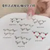 Novedosas y Modernas Decoraciones para Uñas con Diamantes Apilados, Acabado Rombo Estilo Francés, Bolas de Diamante Apiladas Corte Ultra Brillante Blanco Champaña
