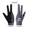 Guantes de Billar de Tres Dedos para Hombre Antideslizantes Transpirables para Mujer de Dos Dedos Guantes de Mesa de Snooker Seda de Hielo Ligeros