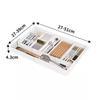 Caja de Almacenamiento Retráctil para Cajón de Cocina Cubiertos Palillos Cuchara Rejillas de Clasificación Bandeja Retráctil Caja Organizadora de Partición para el Hogar